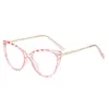 Mode lunettes de soleil cadres mignon chat oeil lunettes femmes TR90 lunettes femme lunettes myopie ordinateur optique cadre accessoires