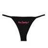 Women's Panties Women Thong Sexy 5PC Funny Printing High Waist Physiological Underwear G-string Plus Size Thongs Shorts Female #S8