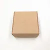 50st Kraft papper kartongförpackning Presentförpackning Färgrik smycken godis förpackningslådor Papperlåda handgjord tvål packning presentförpackning