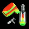 Shisha Cookah Glass Bong Dab Бутылка кальянов силиконовые шланг суставовные масло буровые бонги высота трубы 8,8 "