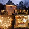 DHL 10M 100 Sznurek LED Dekoracyjne światła wodoodporne 8 trybów US/EU Wtyczka na Boże Narodzenie/Ślub/Dekoracja przyjęcia Światło choinki