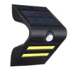 Solar Power COB LED PIR Motion Sensor Waterproof Wall Light Outdoor Garden Path Lamp - Warm White