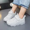 2021 Nowa Wiosna Jesień Dzieci Sneakers Dzieci Obuwie Przypadkowe Dziewczyny Chłopcy Unisex Mieszkania Sporty Buty do biegania 4 5 6 7 8 9 10 12 lat G1025