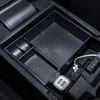 Car Organizer Black Secondary Center Console Armrest Storage Box Glove Tray ABS Fit For 3 Axela 2013 2014 2022
