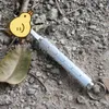 Outdoor-Tool Selbstverteidigung Edelstahl Schlüsselanhänger Messer Aluminiumlegierung Griff Feste Klinge Survival Cutter EDC