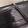 Umhängetaschen Weibliche Tasche 2021 High-End-Gefühl von Krokodilkorn Echtes Leder Designer-Handtaschen Tote Handtasche Messenger Koreanische Kette Nischendesign