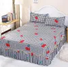 Pink Lace Bed Skirt Bedding Bed Sheet Princess Bedspread Mattress Bed Cover Full Queen King Size (Not Including Pillowcase) F039 210420