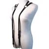 Men Faux Leather Body Chest Harness Adjusted Sling Buckle O-Rings Suspender Belt