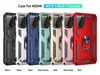 Armor för Xiaomi 11 Pro 10T Lite Poco M3 X3 Hard Case Car Holder Silicon Magnetic Ring Redmi 9T Soft TPU Skin Gel Cover