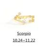 Band Jewelryband Rings Jewelry 12 Constellations Fashion Open Friend Friend Gift Gold Color Diamond Zodiach Ring Drop Drop Drop