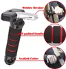 Vehicle Support Portable 4 in 1 Car Assist Handle Auto Cane Grab Bar with LED Flashlight Seatbelt Cutter Window Breaker