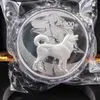 Pièce chinoise en argent de 1kg, 1000g d'argent 99.99%, art du chien du zodiaque