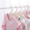 Hangers -rekken 28,5 cm 10 pc's/perceel verstelbare baby -kinderkleding Anti -slip -geboorte Cas Rack Kledingwinkels voor kinderen