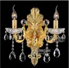 Appliques murales en cristal de luxe lumière argent bougie murale maison luminaire intérieur couleur or Style traditionnel MD8739