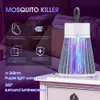 Trappola per zanzare con luce LED USB per il controllo dei parassiti ambientali Zapper per insetti domestici per la camera da letto di casa Campeggio all'aperto Ricaricabile Giardino domestico Fly Killer Lampada per uccidere l'interno
