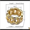 Hip Hop Herrenschmuck Hochzeit Verlobung Liebe Ring Sets Luxus Designer Männer Cuban Link Kette Diamant P Uxj3S Wit7195227