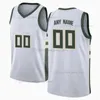 Gedrukt Custom DIY Design Basketbal Jerseys Customization Team Uniformen Print Personalized Letters Naam en nummer Mens Dames Kinderen Jeugd Milwaukee006