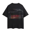 럭셔리 남성 디자이너 티셔츠 패션 프린트 짧은 소매 고품질 검은 색 티 사이즈 S-XL