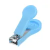 Ensemble de soins pour bébé 4pcs Outils de lime à ongles pour enfants en acier inoxydable - Bleu