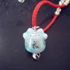 Nowy Cute Lucky Cat Ceramiczne Koraliki Bezpieczna Bransoletka Czerwona Lina Bransoletka Handmade Moda Biżuteria Regulowana długość