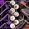 7 In 1 High Frequency Electrode Glass Tube Violet Purple Light Acne Wand Skin Care Spot Remover Spa Beauty Machine 220110