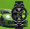 Groene Handen Uniek Ontwerp Quartz Horloge 40 MM Diameter Wiel Stijl Heren Horloges Jongens Studenten Locomotief Creatieve Watches2304