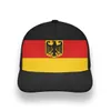 Niemcy Młodzież Kapelusz DIY Darmowy Niestandardowy Made Number Number DEU Cap Nation Flag De Country German College Drukuj zdjęcie Czapki baseballowe