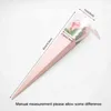 Única flor rosa caixa pacote papel transparente sacos de embrulho caixas coloridas para festival florista de casamento flores embalagens de presentes CG0474