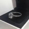 S925 Sterling Silver Cubic Zirconia Diamond Ring Med Original Box Fit Pandora Style Bröllop Ringar Förlovning Fina Smycken För Kvinnor Lady Gift
