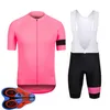 Mens Rapha Team Cycling Jersey cuissard à bretelles Set Racing Vélo Vêtements Maillot Ciclismo été à séchage rapide VTT Vélo Vêtements Sportswear Y21041052