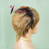 vancehairフルマシンウィッグ150密度ヒューマンヘアショートピクシーカットレイヤーウィッグ女性用1493508