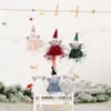 Jul Dancing Angel Doll Pendant Xmas Tree Hängande Ornament Plush Elves Holiday Present New Year Gifts phjk2109