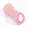 NXY Sex Masturbators Aircraft Cup Réaliste Deep Throat Male Masturbator Jouets en silicone pour hommes Vagin artificiel Bouche Produits pour adultes 220127