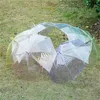 Clear Transparent Rain Umbrella PVC Rain Dome Bubble Rain Sun Shade Long Handle Straight Stick Umbrella T0484 613 R27458077