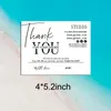 Minimalistin Danke für Ihre Bestellkarte Visitenkarte, Kundennotieren Kauf schwarze Grußkarten