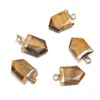Natural Arrowhead Cone Semi-Precious Stone Charms Rose Quartz Healing Reiki Crystal Pendant DIY Halsband Örhängen Kvinnor Mode Smycken Fynd