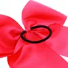 Ribbon Bow Knot Hair Rubber Bands Girl Children Solid Color Horsetail Holder Cuff Hairband Tie Rope Fashion Will and Sandy Red Black White Blue