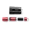 Pocket mini LED -ficklampa USB -laddningsbar bärbar vattentät vit ljus nyckelringfackla super liten lykta med batteri6382640