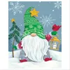 Joyeux noël Gnome diamant peinture Kits bricolage plein carré/rond perceuse Art point de croix broderie décor à la maison cadeau