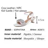 SOPHITINA Casual Sandalen Frauen Mode Kristall Seltsame Stil Schnalle Riemen Offene Zehen Sandalen Elegante Kleid Dame Party Schuhe AO873 210513