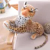 الحجم العملاق LifeLike Forest King Panthera محاكاة محشو حيوانات برية الفهد الفخمة الأسود النمر النمر الناعم Q07279029867