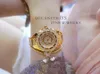 Wristwatches 2021 Luxury Women Watches Diamond Big Dial Clock Quartz Ladies Fashion Rhinestone Wristwatch Relogios Femininos