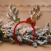 Julklappar Santa Tree Elk Antlers Headband Ornaments Juldekorationer Party Cosplay Headwear W-01136