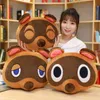 3style Animal Crossing Oreiller en peluche Doubutsu no Mori Coussin de canapé Tom Nook es Cadeaux de poupée en peluche pour enfants jour d'anniversaire 210728