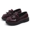 Nuevos zapatos de charol para niñas, zapatos de otoño para niños, zapatos de moda Vintage para estudiantes, zapatos para niñas A568 X0703