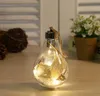 Boule de noël transparente LED, 5 styles, décorations pour arbre suspendu, ampoule en plastique 7x7x11cm