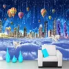3D Landscape Wallcovering Wallpaper Dream Starry City Yunhai Wonderland HD Superior Interior Dekorationer Bakgrundsbilder Väggbeläggning