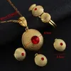 Oorbellen ketting Ethiopische goudkleurring armband hanger Eritrea Africa Afrika Habesha bruiloft sieraden sets