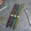 Bracelet de ligne de base de survie en plein air rétro casque romain bouclier bracelets de charme bracelet manchette pour hommes mode hip hop bijoux Will and Sandy