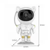 Novelty Astronaut Led Night Light Galaxy Starry Star Projector Lampa Kids Bedroom Projektion Lampor Hem Dekorativa Lighting Presenter